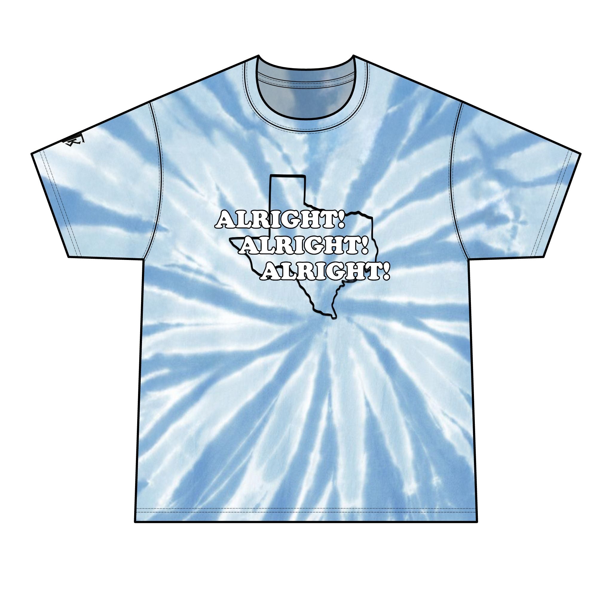 Texas 'Alright! Alright! Alright!' Texas Tie-Dye Tee