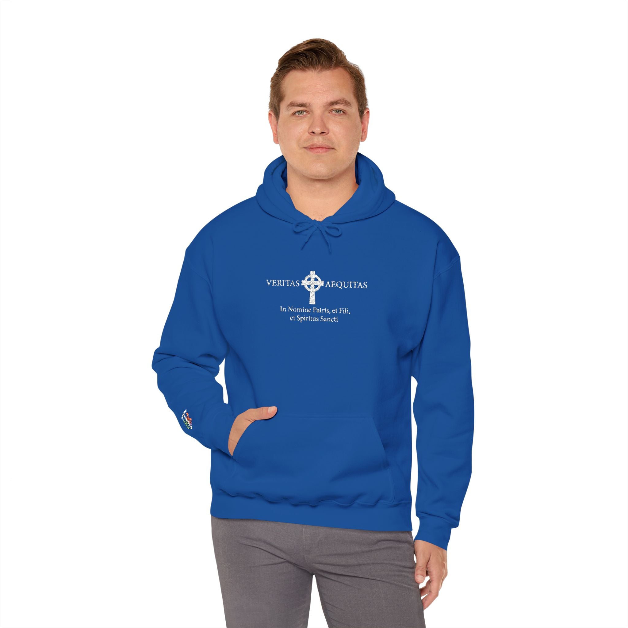 Veritas Aequitas. Embroidered Hoodie