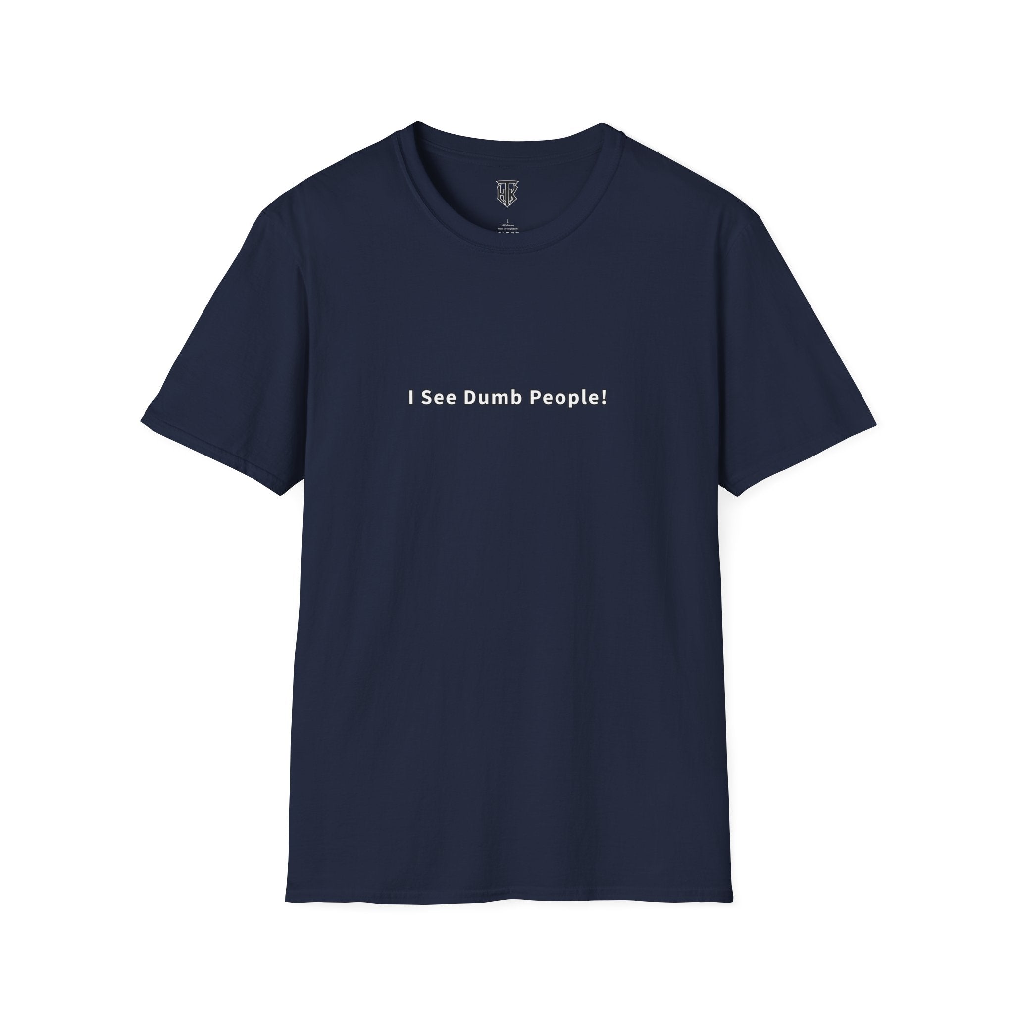 "I See Dumb People!" Minimalist Graphic Tee
