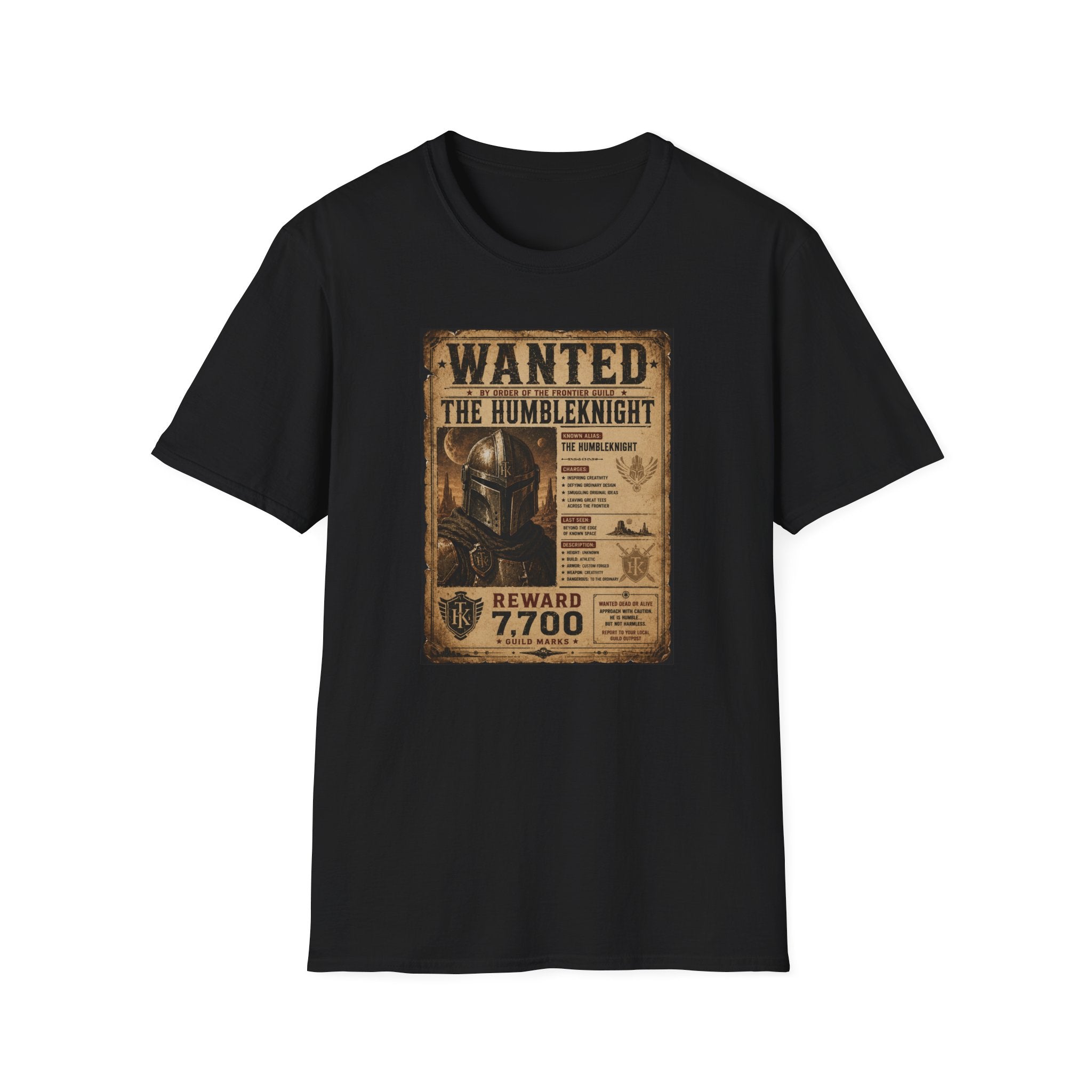 Wanted Poster 'The Humbleknight' T-Shirt