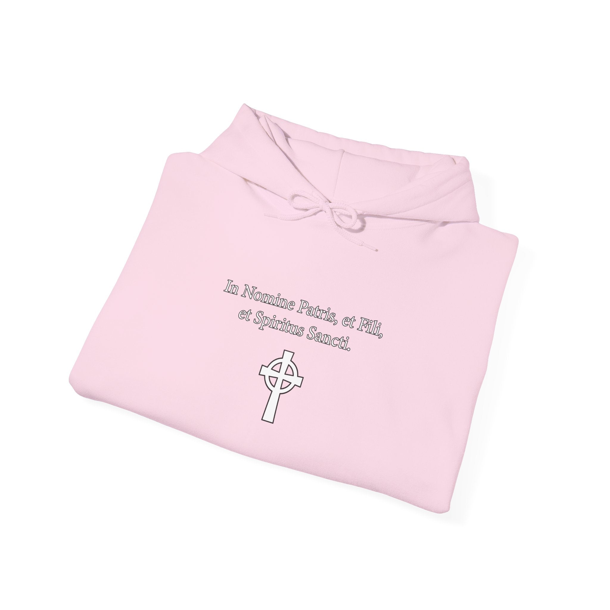 Veritas Aequitas "In Nomine Patris, et Filii, et Spiritus Sancti" Sleeve Scripture Pullover