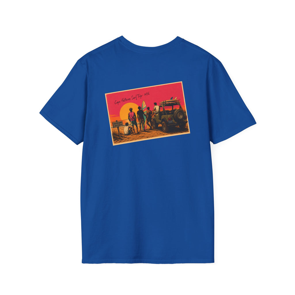 Vintage Surfing-Inspired Casual Tee