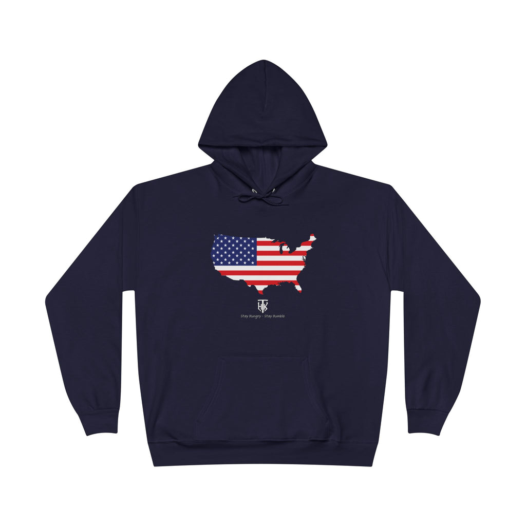 THK American Flag USA Map Hoodie