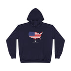 THK American Flag USA Map Hoodie