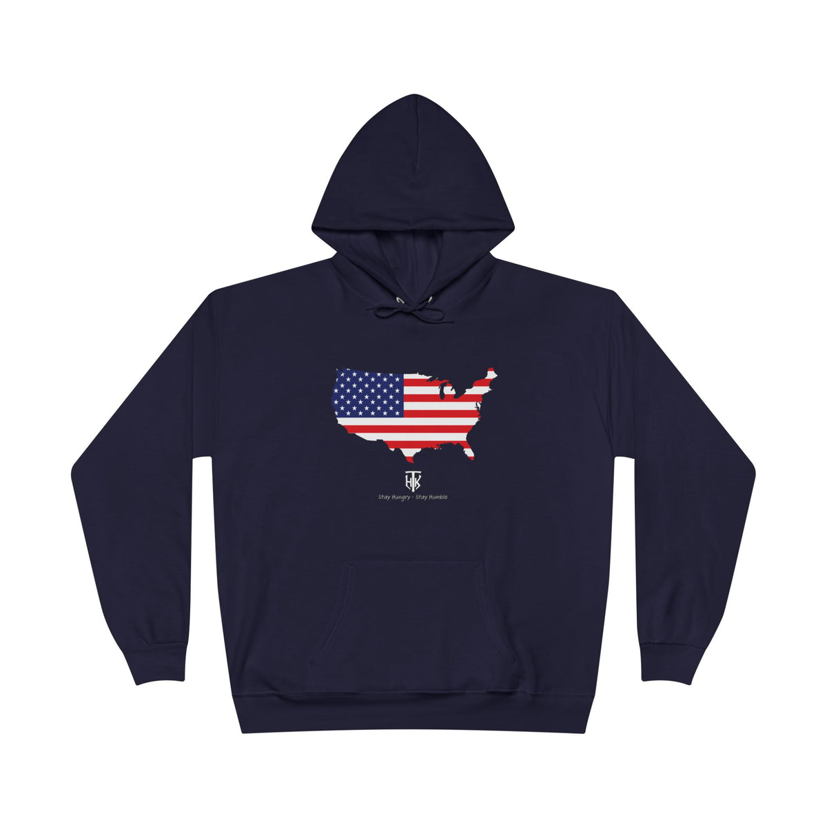 THK American Flag USA Map Hoodie