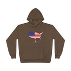 THK American Flag USA Map Hoodie