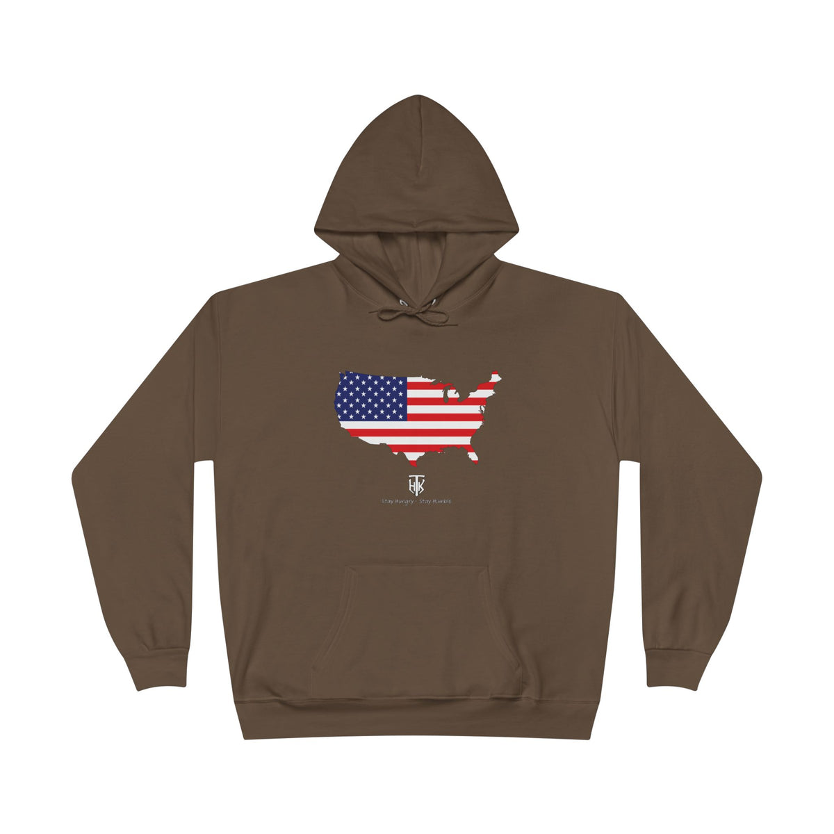 THK American Flag USA Map Hoodie