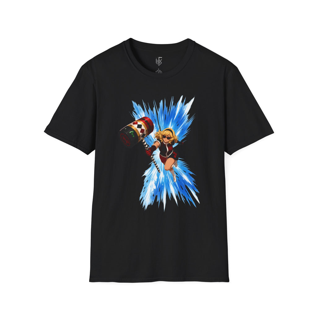 Graphic T-Shirt — Anime Girl Hammer Attack Design