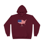 THK American Flag USA Map Hoodie