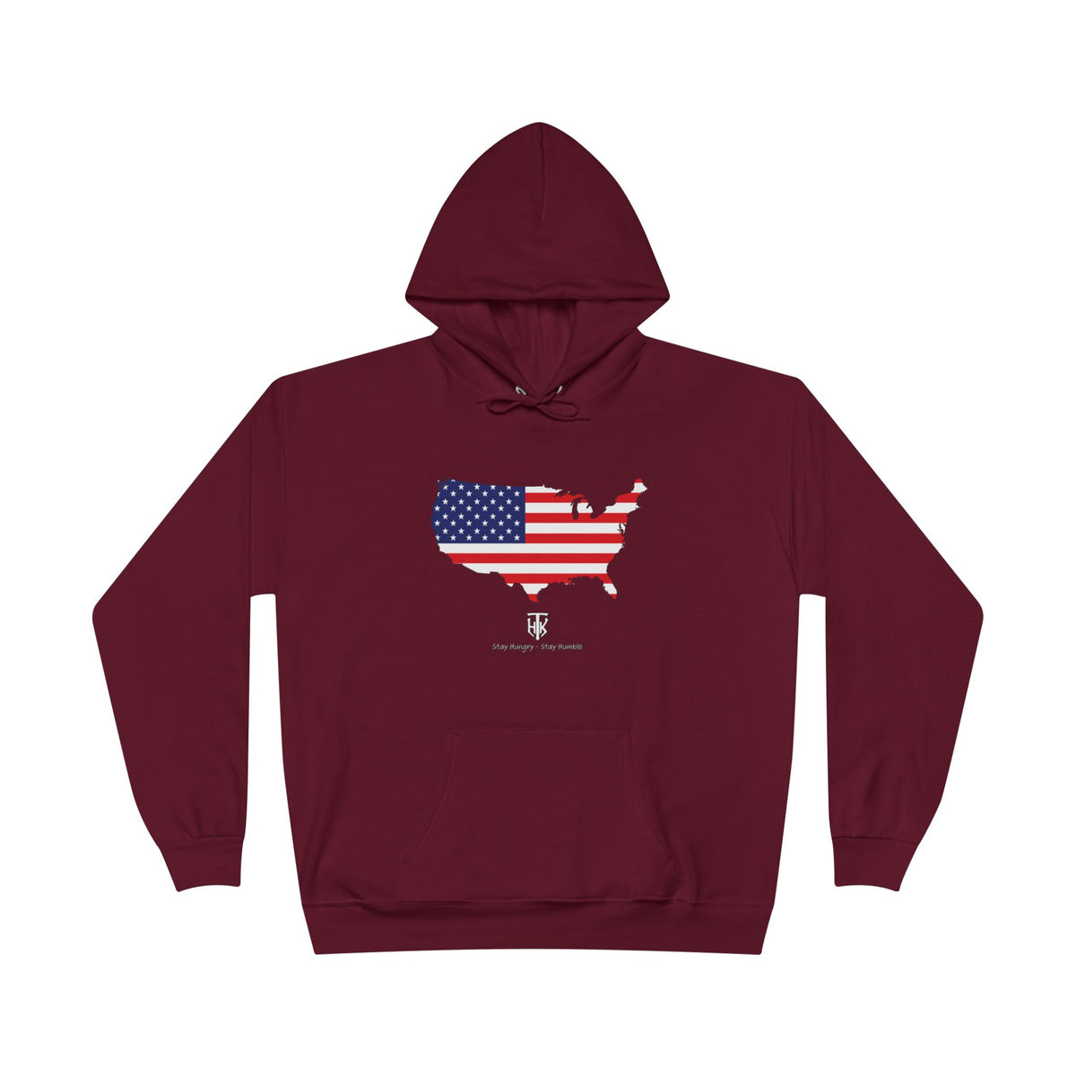 THK American Flag USA Map Hoodie