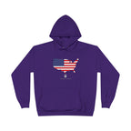 THK American Flag USA Map Hoodie