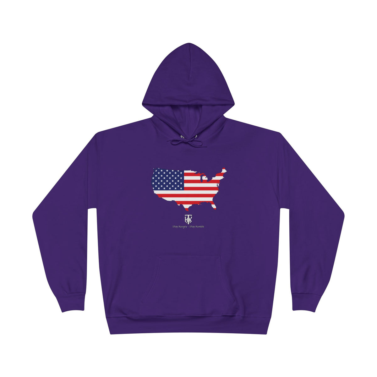 THK American Flag USA Map Hoodie
