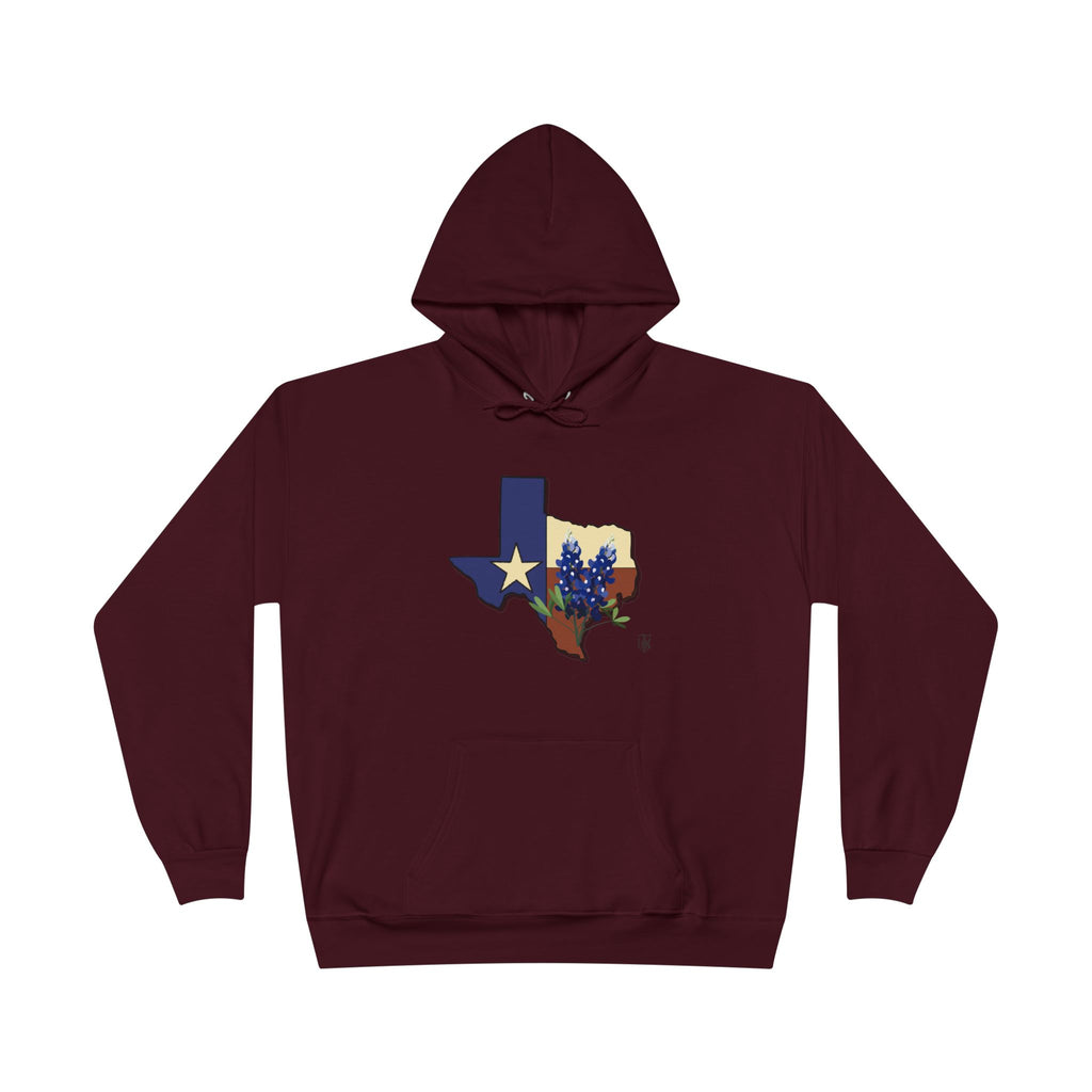 Texas State Hoodie with Bluebonnet & Lone Star