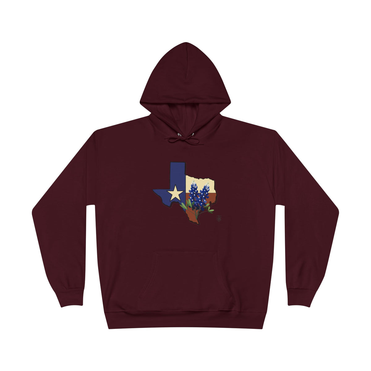 Texas State Hoodie with Bluebonnet & Lone Star