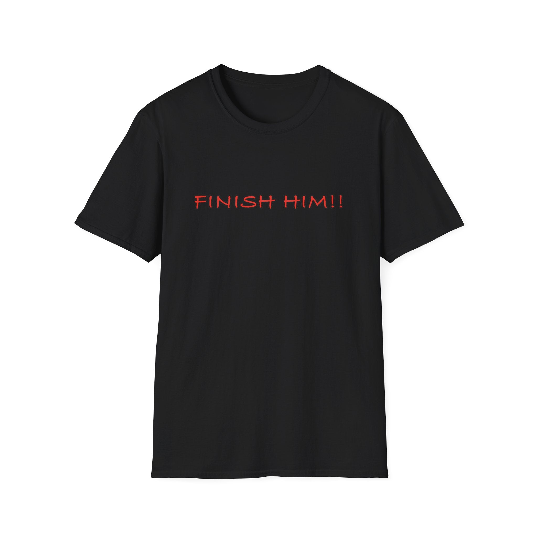 Finish Him! T-Shirt — Retro Gamer Fight Quote Tee