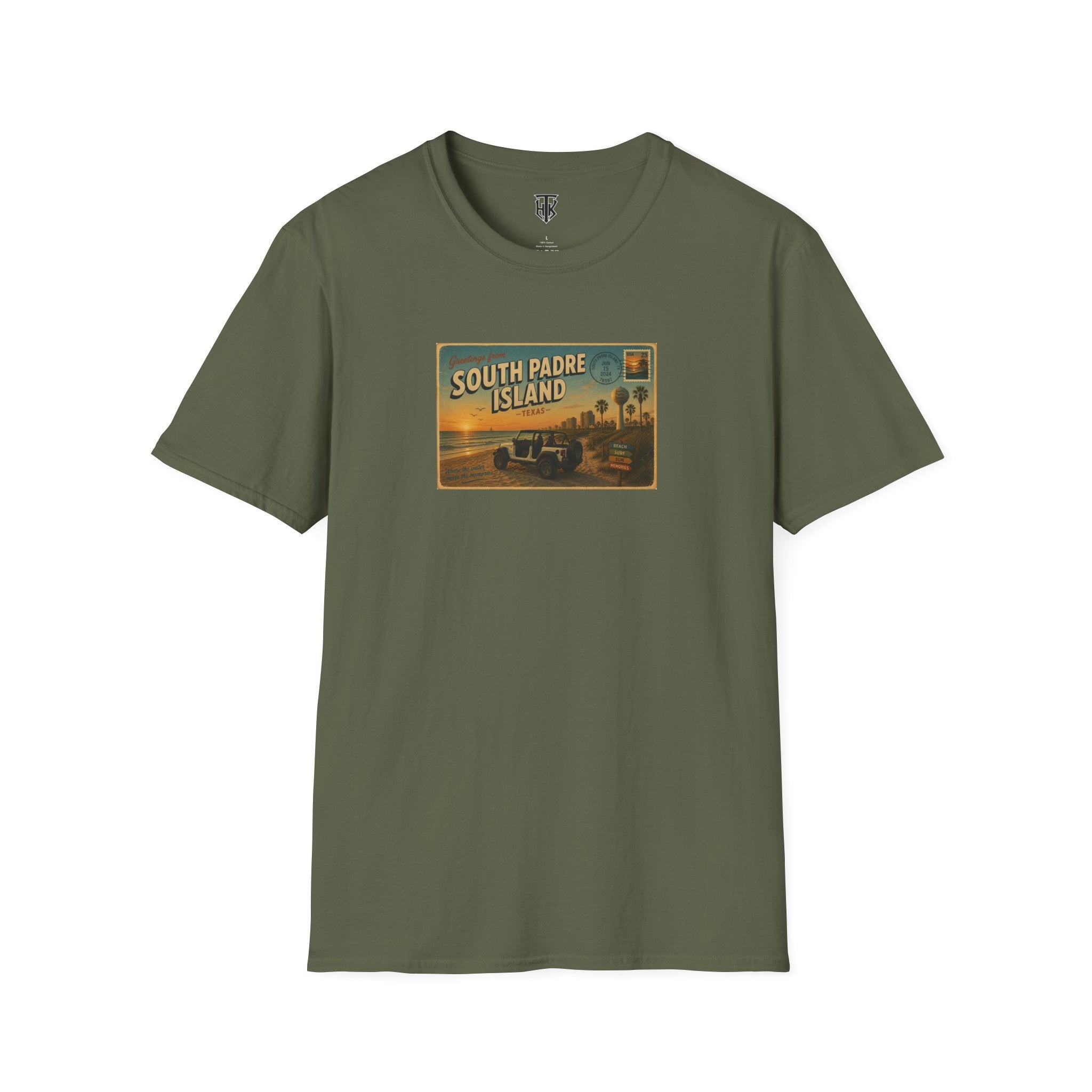 South Padre Island Postcard Vintage Beach T-Shirt