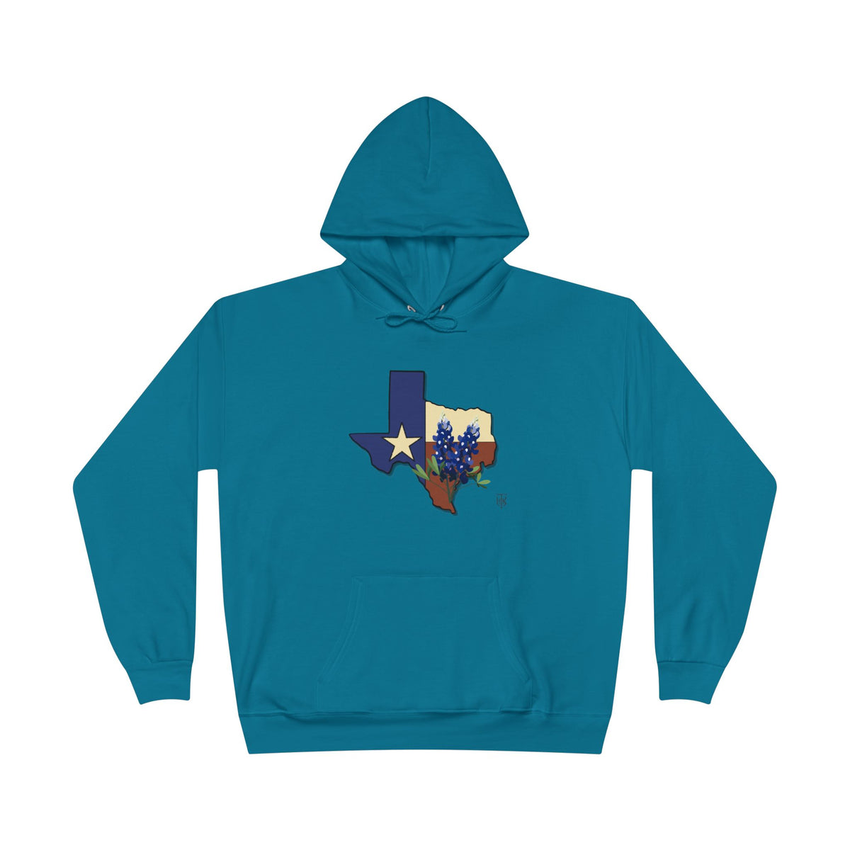 Texas State Hoodie with Bluebonnet & Lone Star