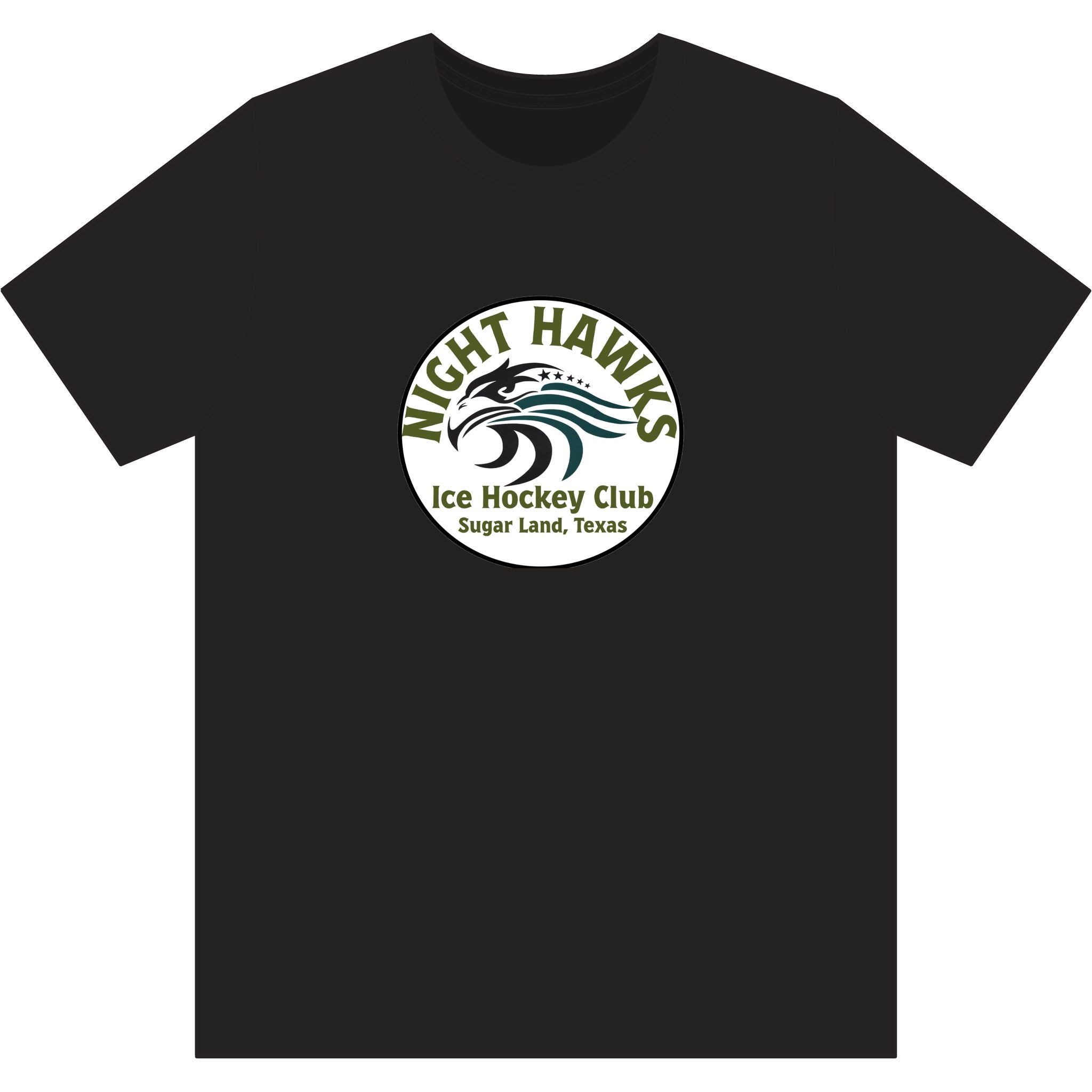 Night Hawks Ice Hockey Club Tee — Sugar Land, Texas Hockey T-Shirt