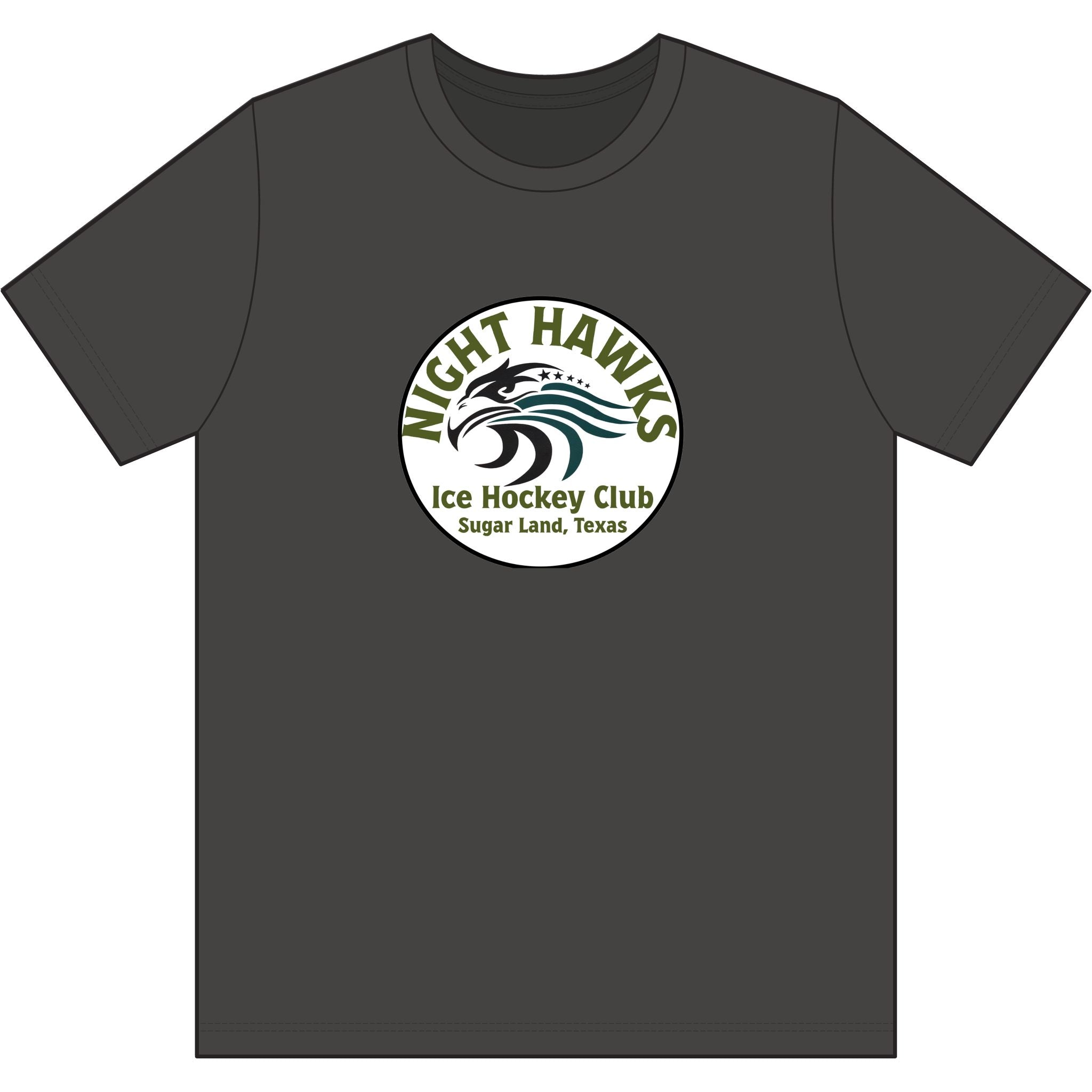 Night Hawks Ice Hockey Club Tee — Sugar Land, Texas Hockey T-Shirt