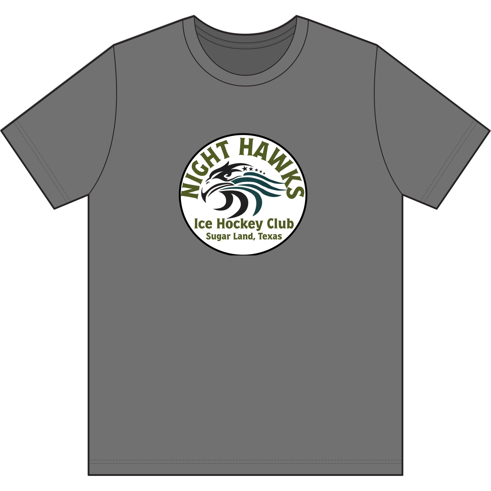 Night Hawks Ice Hockey Club Tee — Sugar Land, Texas Hockey T-Shirt