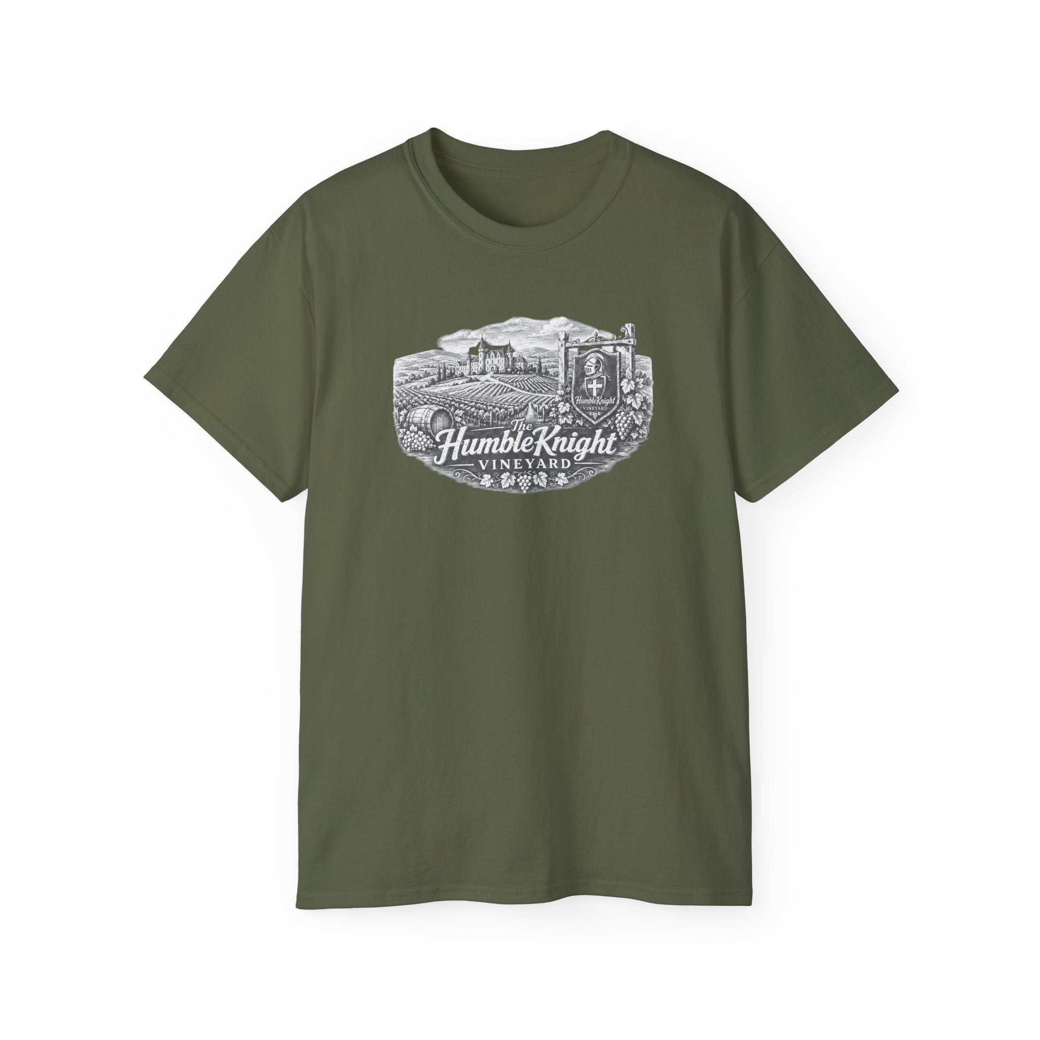 Humble Knight Vineyard Tee — Vintage Winery Graphic T-Shirt