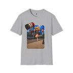 Houston Comic Hero Graphic T-Shirt – Urban Pop Art Tee | Multiple Colors