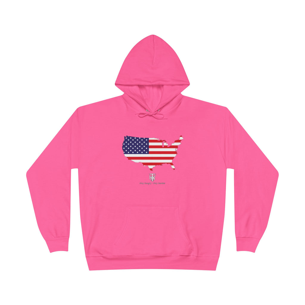 THK American Flag USA Map Hoodie