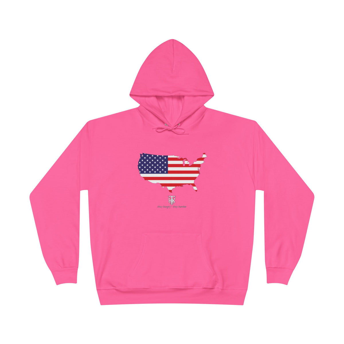 THK American Flag USA Map Hoodie