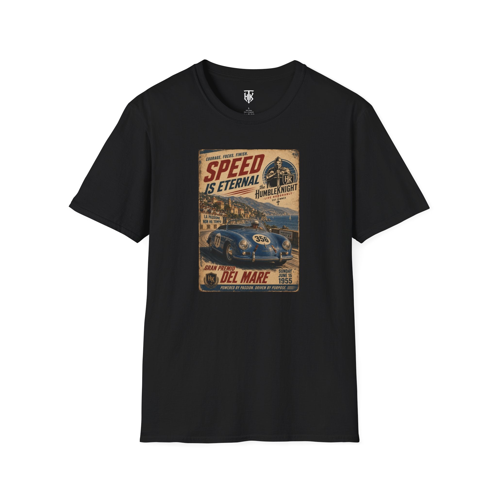 Vintage Racing T-Shirt — "Speed Is Eternal" Retro Race Car Tee