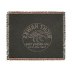 Night Hawks Ice Hockey Club Woven Blanket — Sugar Land Texas Team Throw