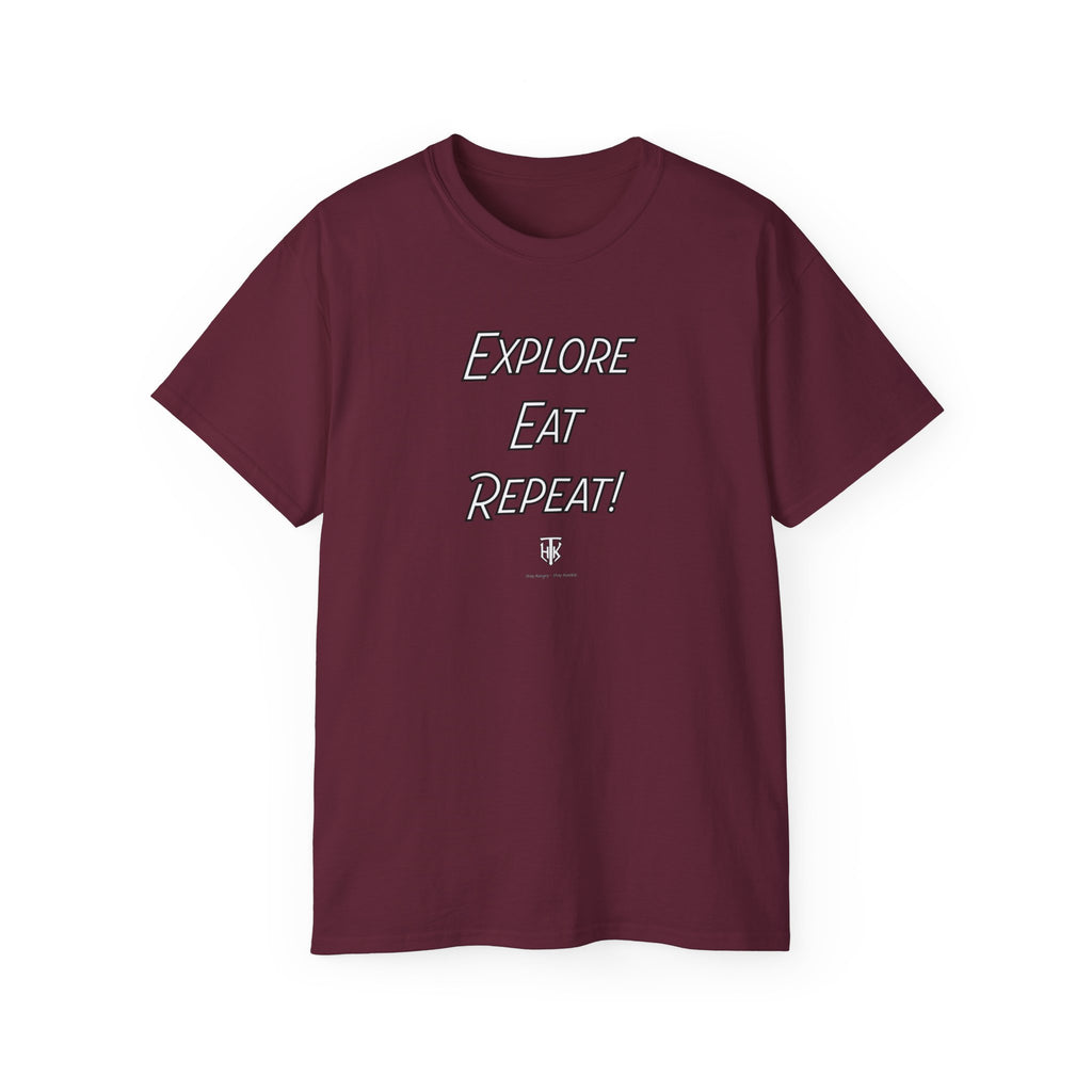 Explore Eat Repeat T-Shirt — Travel & Foodie Tee