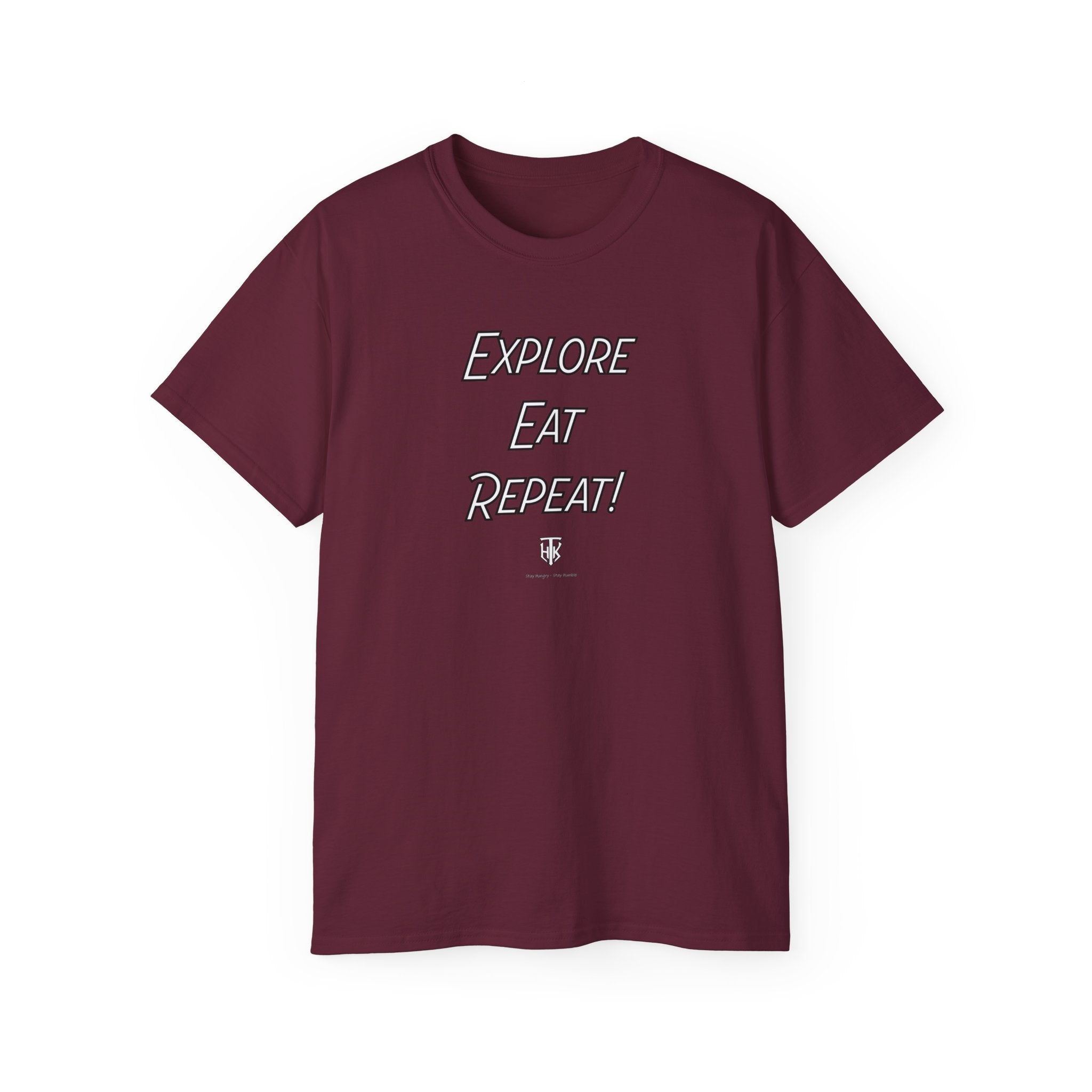 Explore Eat Repeat T-Shirt — Travel & Foodie Tee