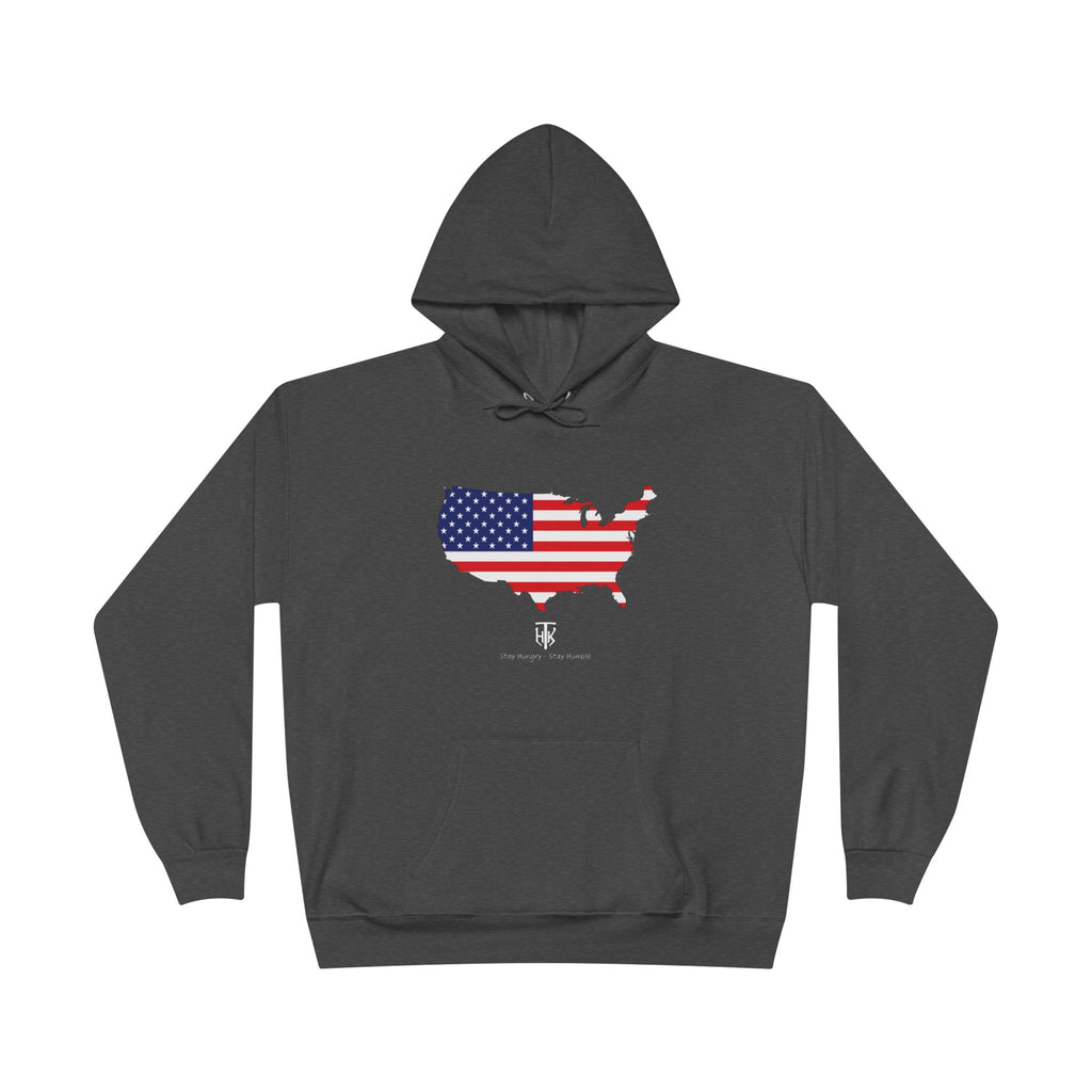 THK American Flag USA Map Hoodie