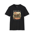 Vintage Japanese Motorcycle T-Shirt — '謙虚な騎士' Vintage Rider Graphic