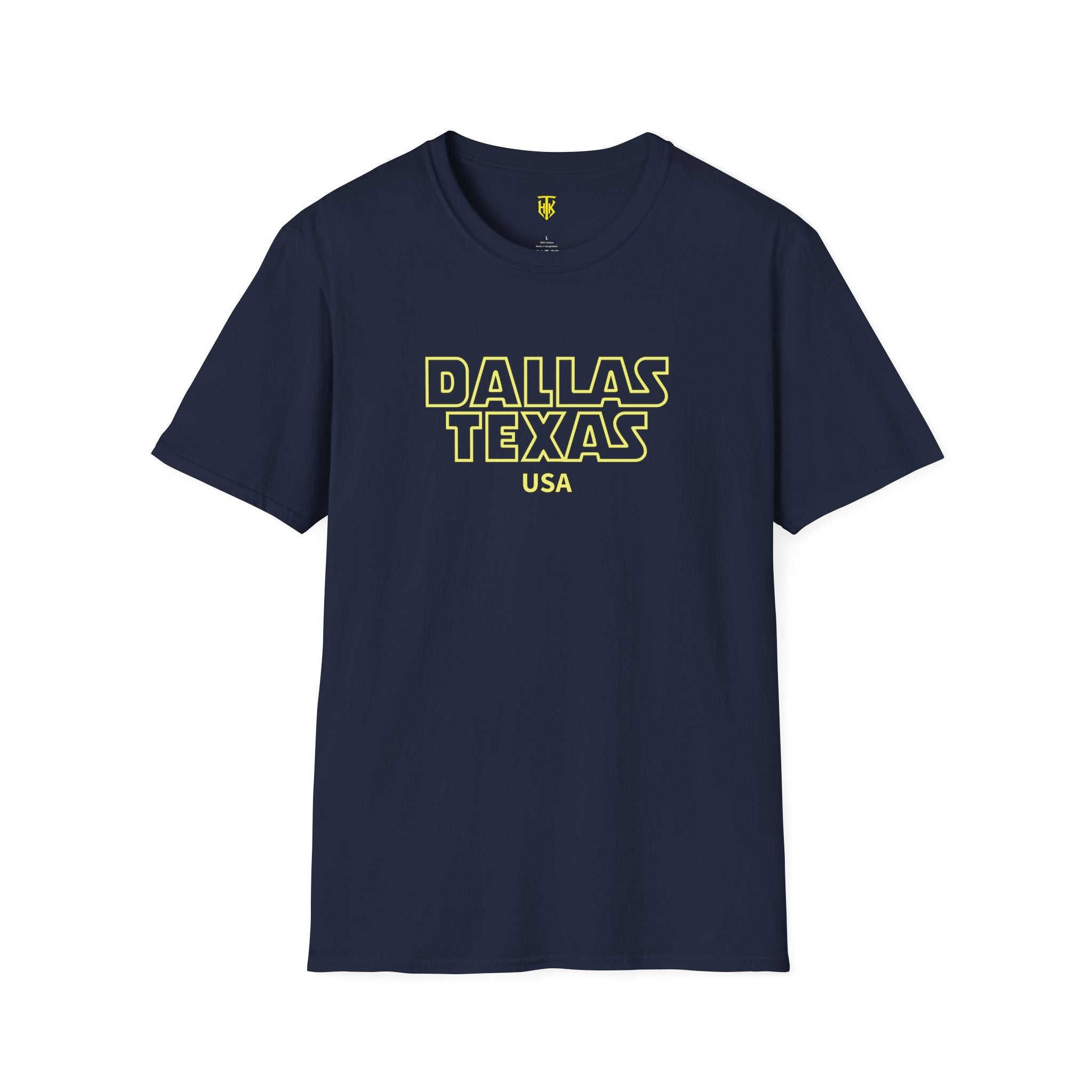 Dallas Texas USA T‑Shirt — Retro Block Letter City Tee