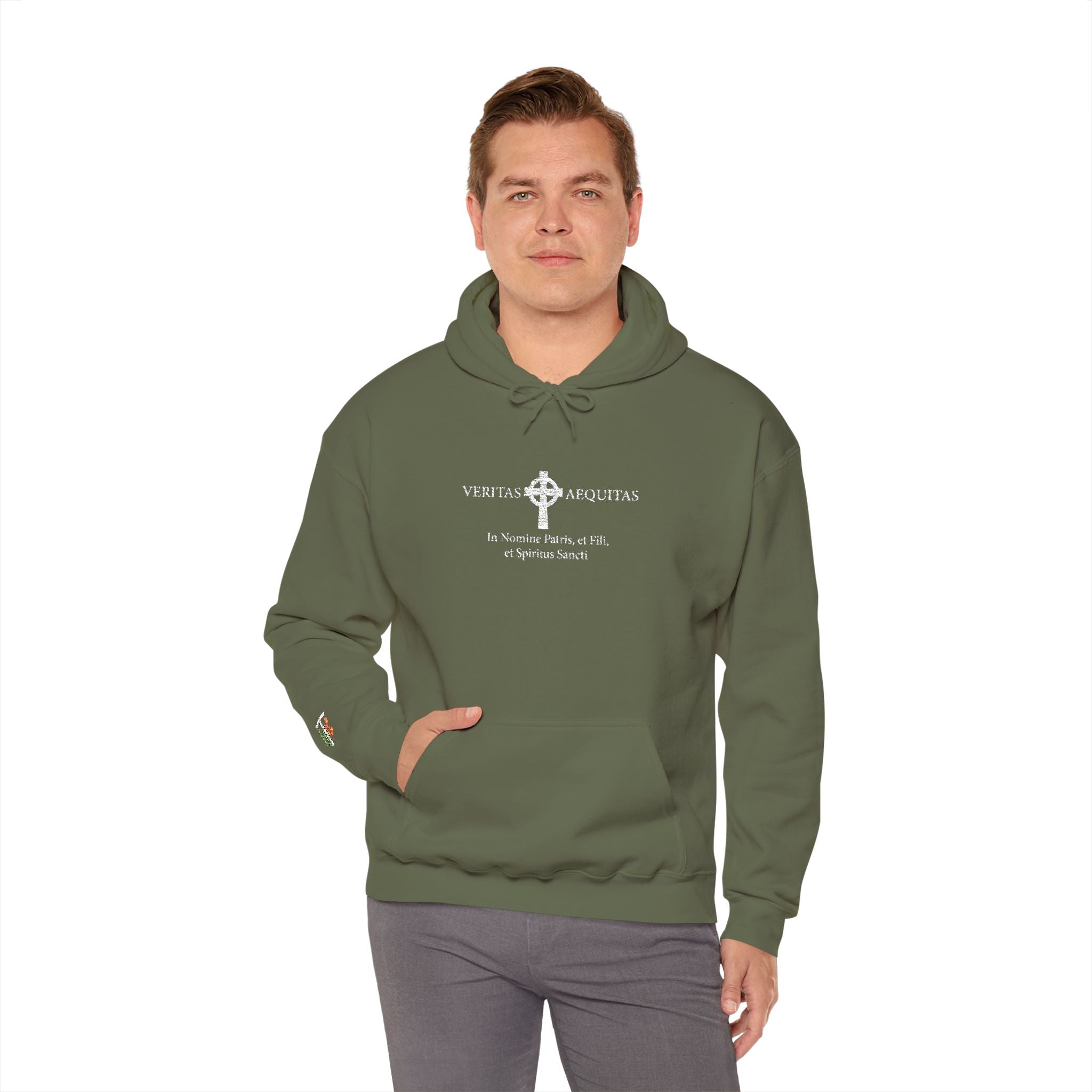 Veritas Aequitas. Embroidered Hoodie