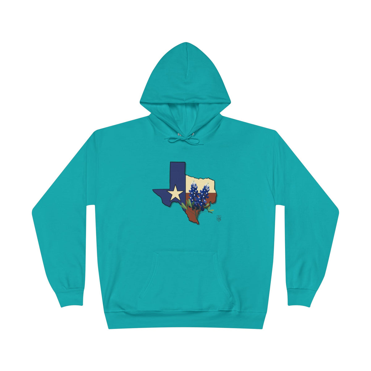 Texas State Hoodie with Bluebonnet & Lone Star