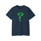 Riddle Me This Graphic T-Shirt — Green Retro Question Symbol Tee