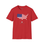 THK USA Flag Map T-Shirt