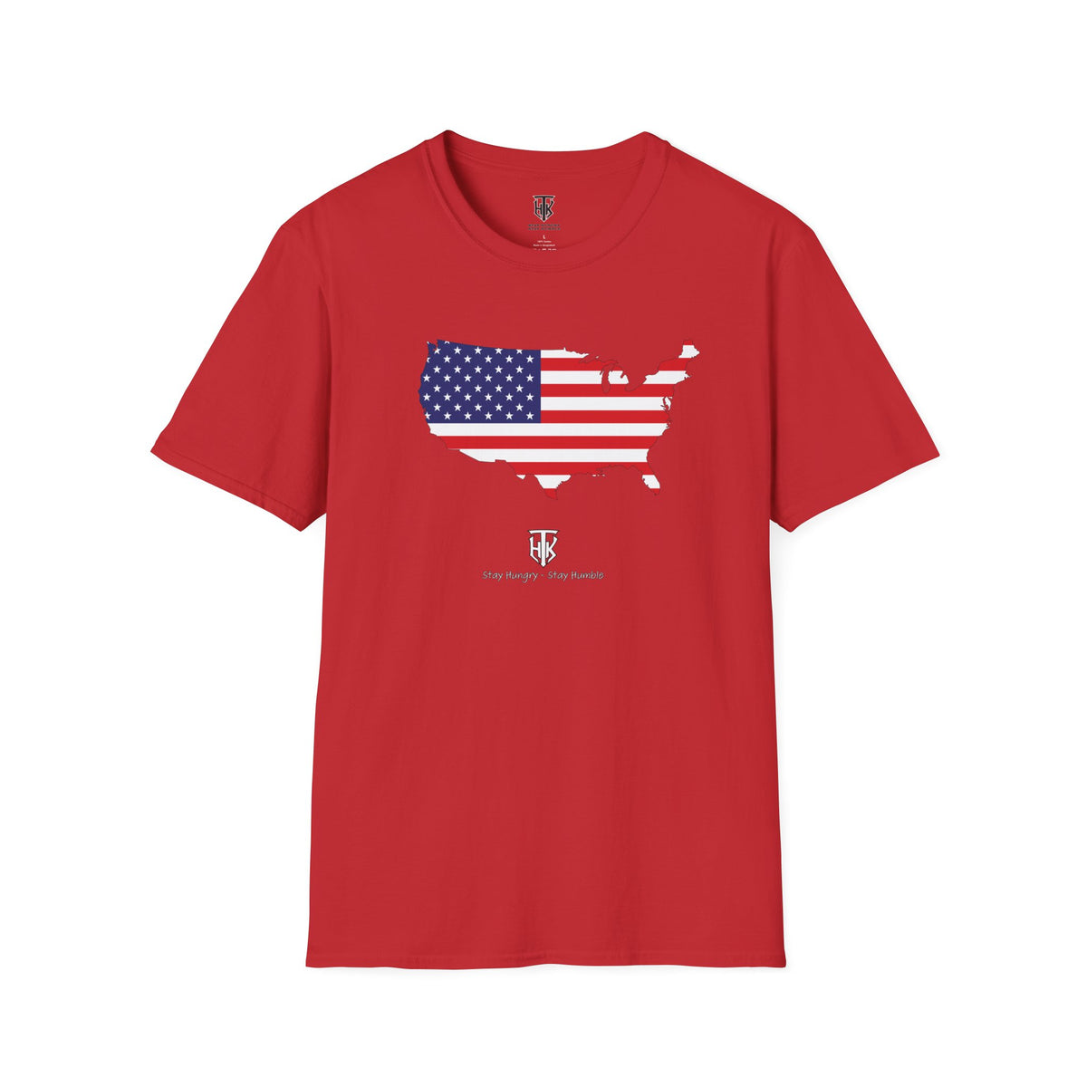 THK USA Flag Map T-Shirt