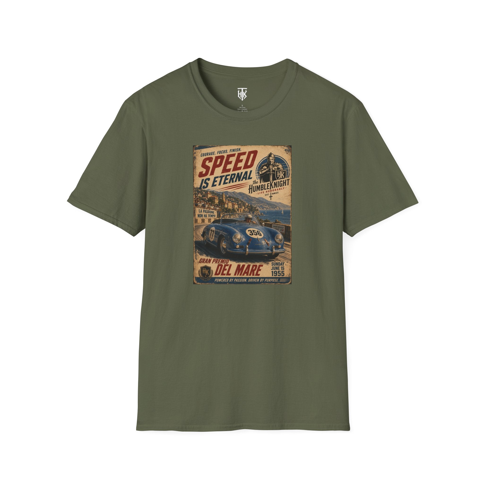 Vintage Racing T-Shirt — "Speed Is Eternal" Retro Race Car Tee