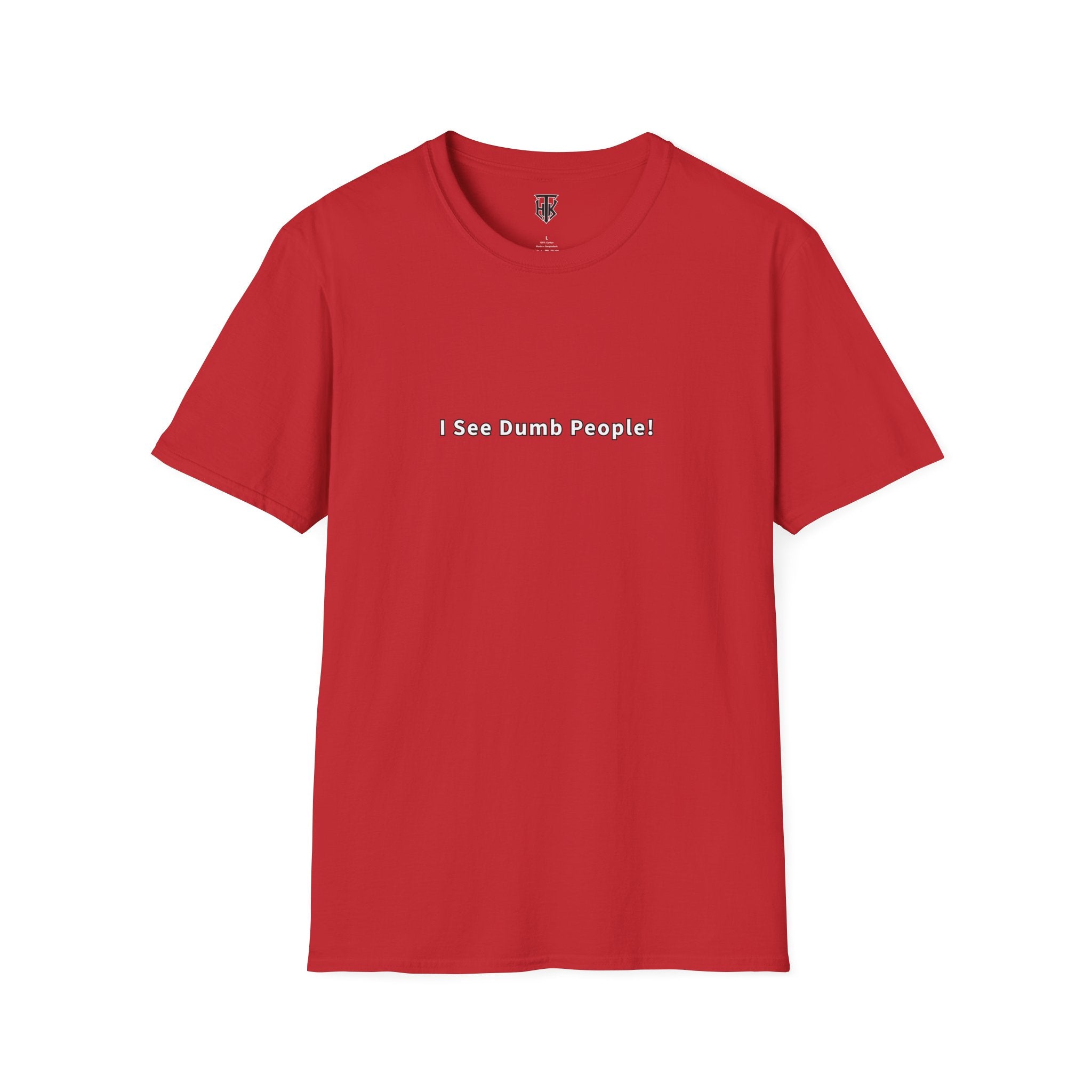 "I See Dumb People!" Minimalist Graphic Tee