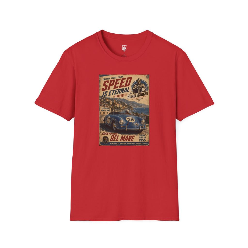 Vintage Racing T-Shirt — "Speed Is Eternal" Retro Race Car Tee
