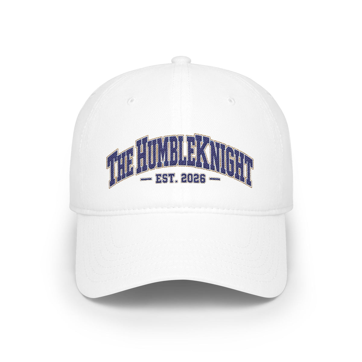 The Humble Knight Embroidered Collegiate Logo Baseball Cap