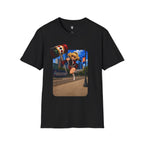 Houston Comic Hero Graphic T-Shirt – Urban Pop Art Tee | Multiple Colors