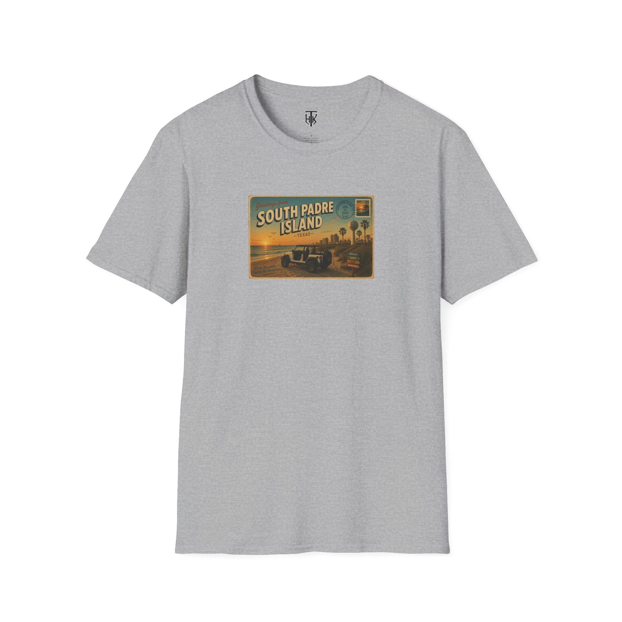 South Padre Island Postcard Vintage Beach T-Shirt