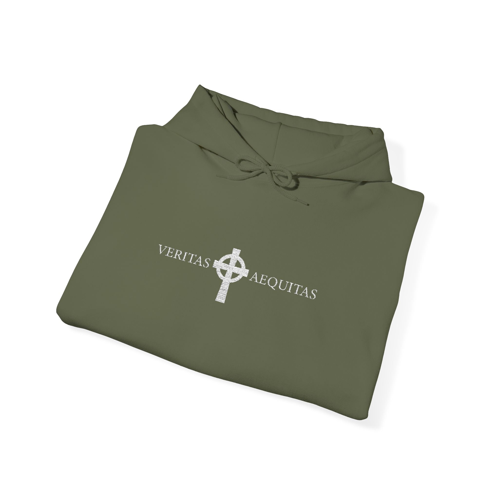'Veritas Aequitas' Embroidered Streetwear Pullover