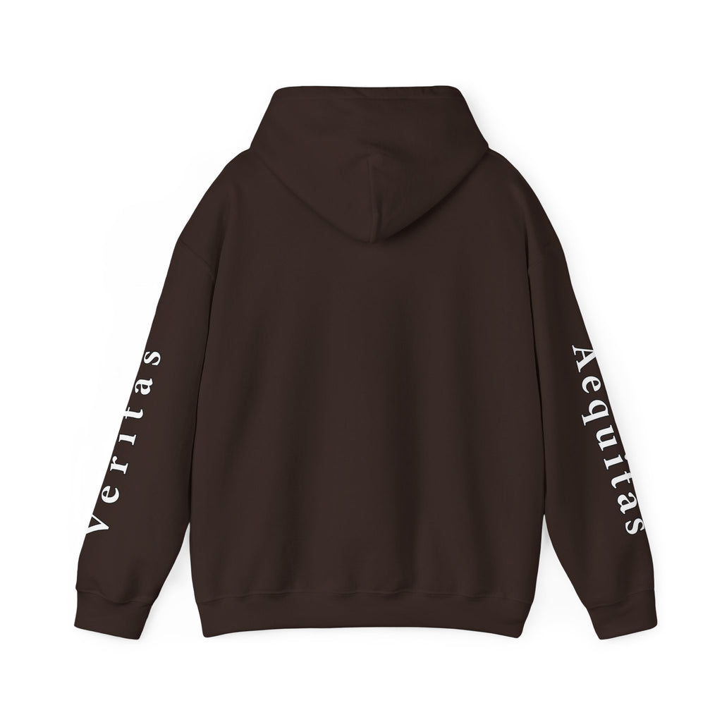 Veritas Aequitas "In Nomine Patris, et Filii, et Spiritus Sancti" Sleeve Scripture Pullover