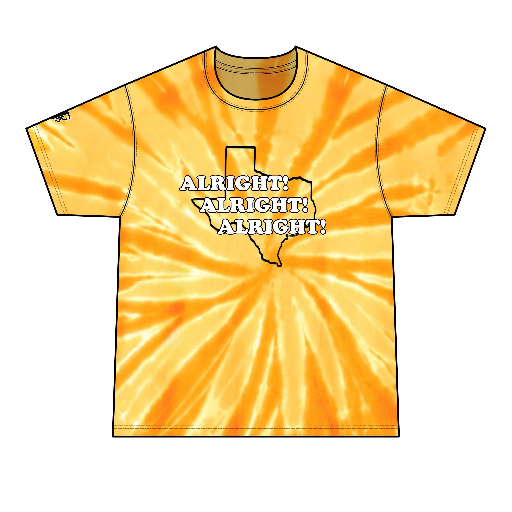 Texas 'Alright! Alright! Alright!' Texas Tie-Dye Tee