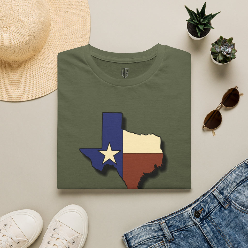 Texas Flag Outline T‑Shirt — Lone Star State Map Tee